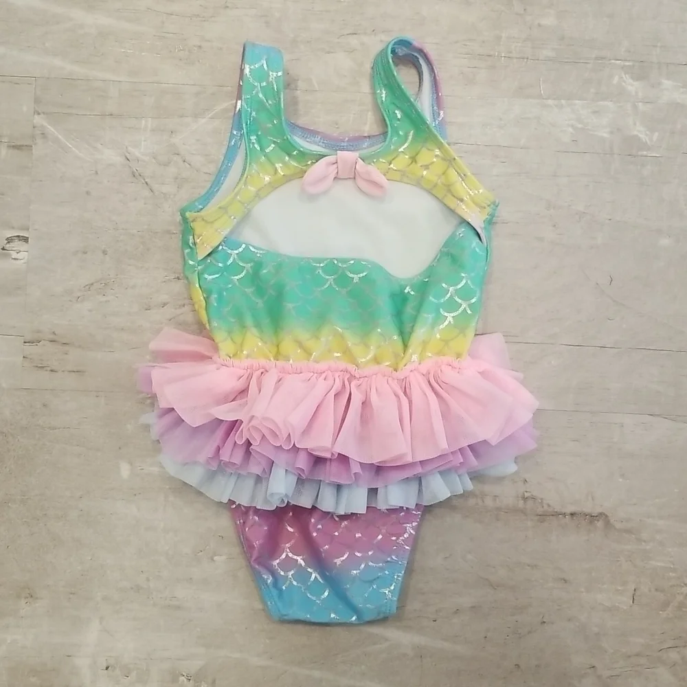 CAT & JACK Mermaid Tutu One Pice Swimsuit ~ 2T